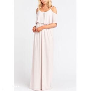 Show Me Your MuMu NWOT Caitlin Ruffle Show MeThe Ring Crisp Maxi Dress S